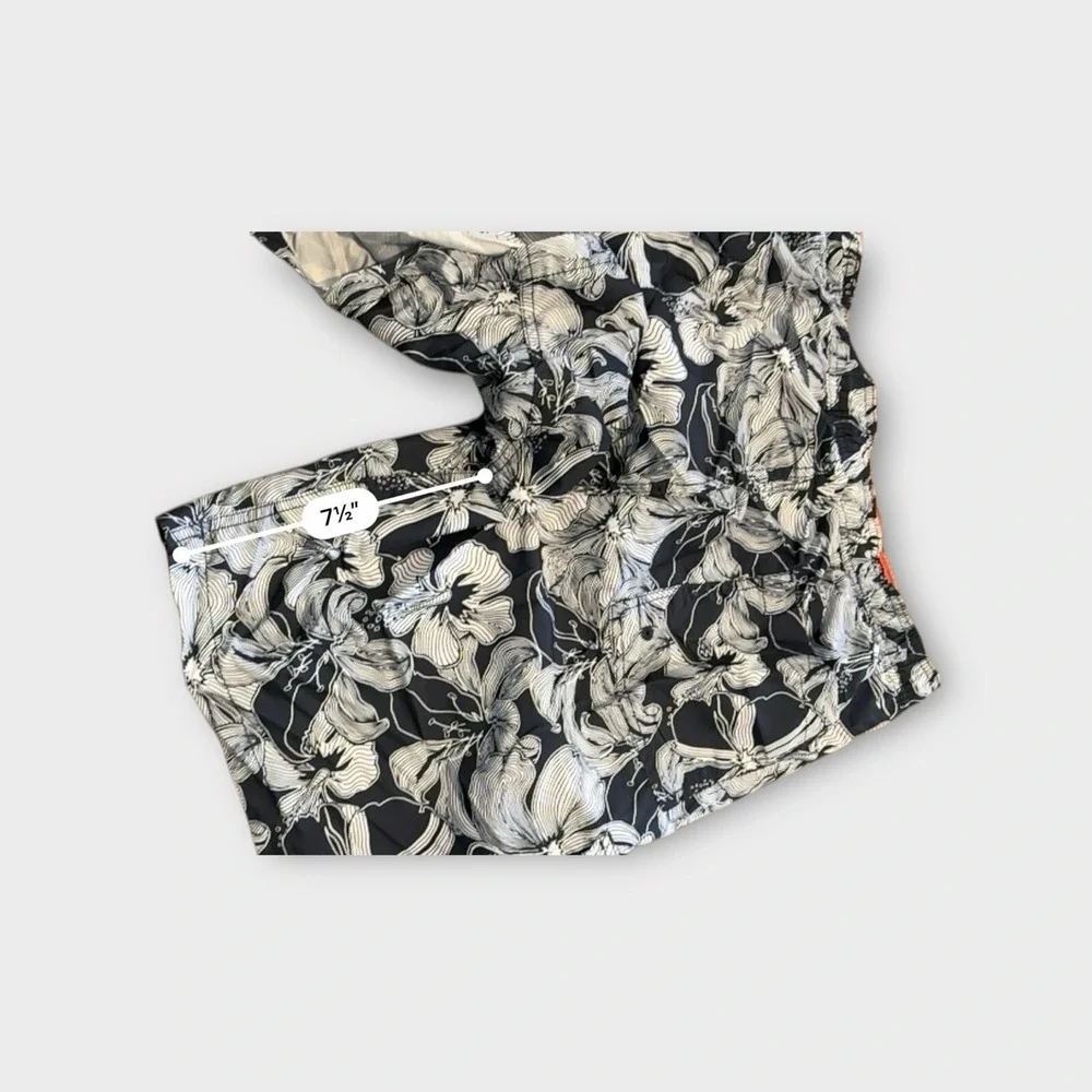 Goodfellow Swim Trunks Mens Large Blue Floral Beach‎ Surfer Casual Never Worn